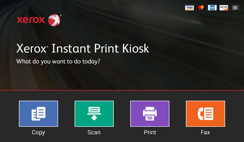 user interface, UI, Instant Print Kiosk, Xerox, Connex Systems