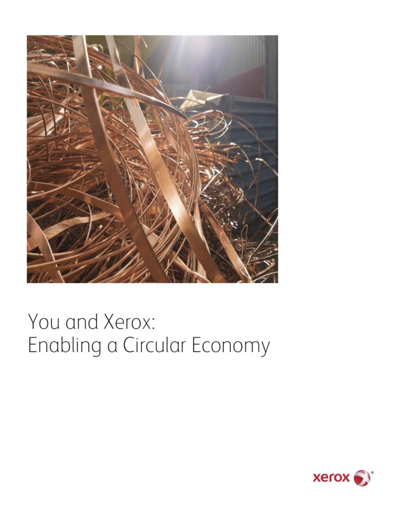 Enabling A Circular Economy, Go Green, Recycle, Xerox, Environment, Connex Systems