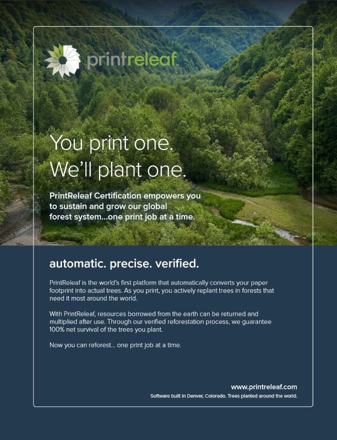 Full Brochure Cover, PrintReleaf, Connex Systems