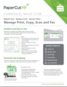 Papercut, Mf, Commercial, Connex Systems