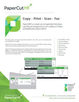 Papercut, Mf, Ecoprintq, Connex Systems