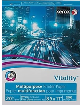 Xerox Paper, multipurpose, Vitality, Connex Systems